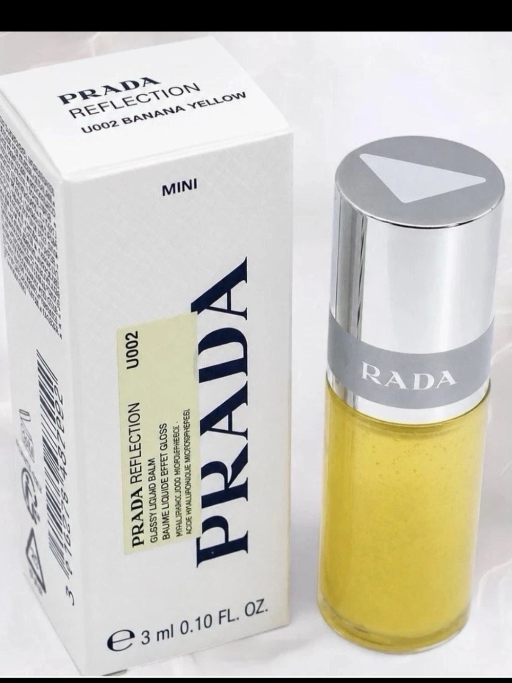 Prada Reflection U002 Banana Yellow Glass Skin Gloss - 3 ml Travel Size